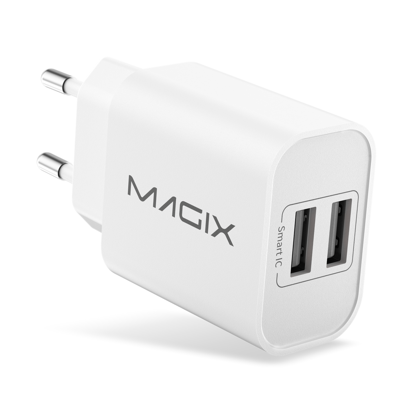MAGIX 17W Wall Charger, Double USB Port 1A+2.4A - EUR Plug