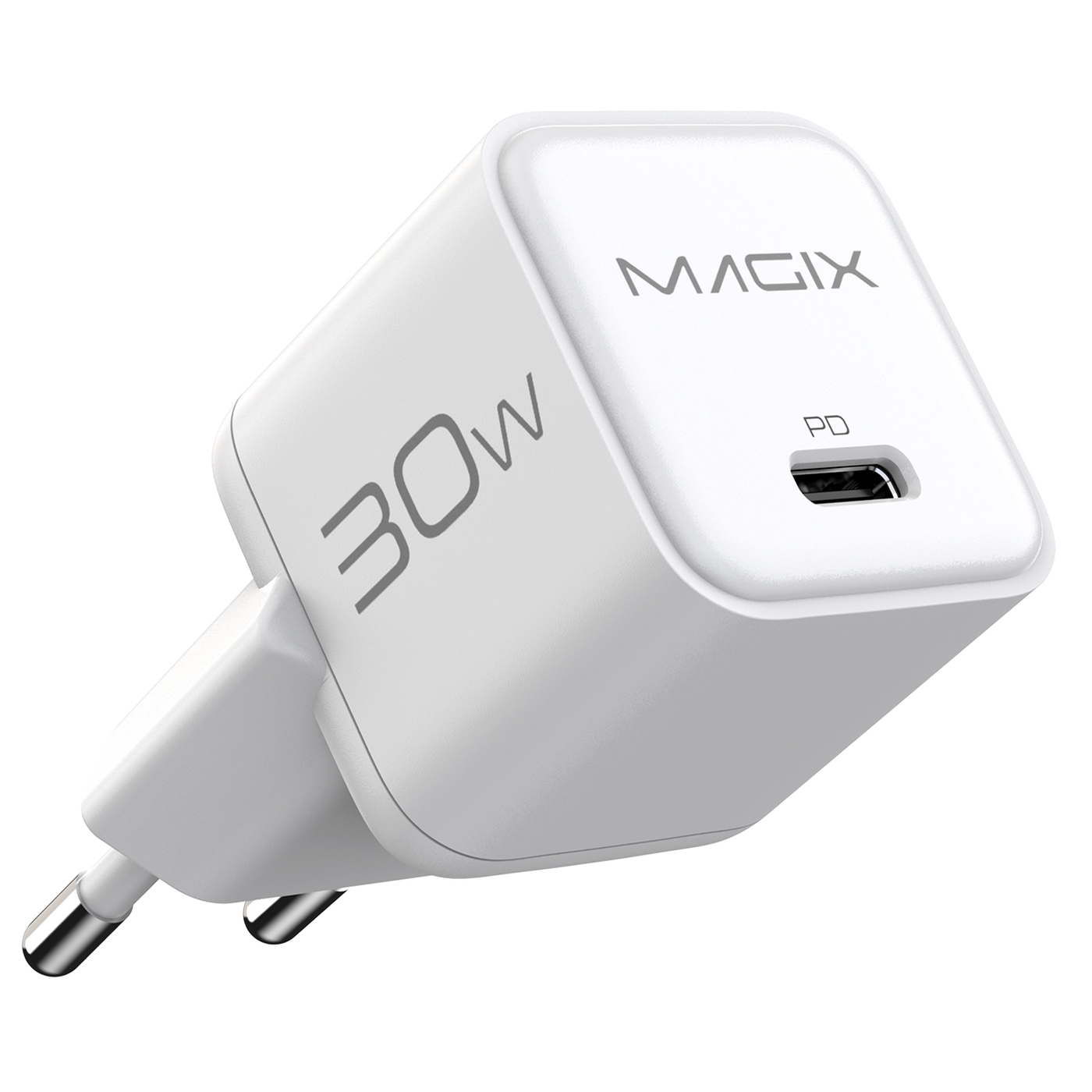 MAGIX 30W NANO GaN Charger PD Power Delivery - EUR Plug (WHITE)