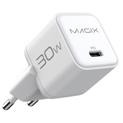 MAGIX 30W NANO GaN Charger PD Power Delivery - EUR Plug (WHITE)