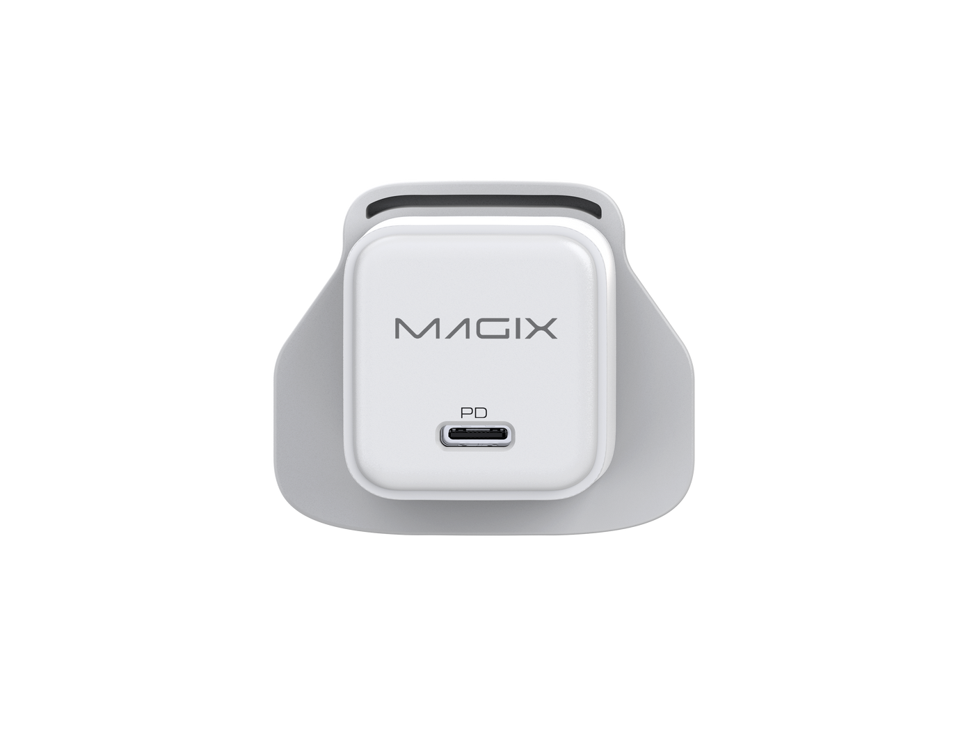 MAGIX 20W NANO GaN Charger PD Power Delivery - UK Plug (WHITE)