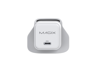 MAGIX 20W NANO GaN Charger PD Power Delivery - UK Plug (WHITE)