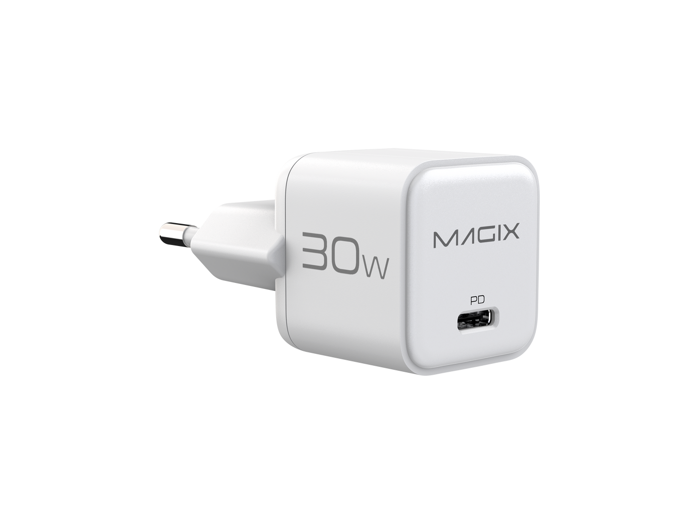 MAGIX 30W NANO GaN Charger PD Power Delivery - EUR Plug (WHITE)