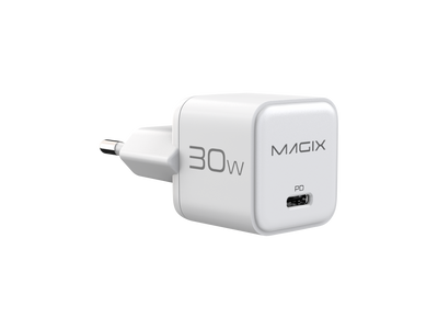 MAGIX 30W NANO GaN Charger PD Power Delivery - EUR Plug (WHITE)