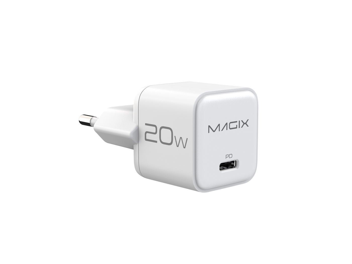 MAGIX 20W NANO GaN Charger PD Power Delivery - EUR Plug (WHITE)