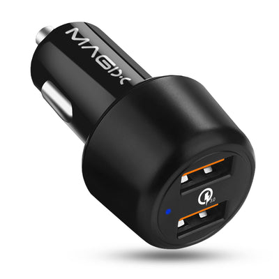 Magix 36W Car Charger Dual USB-A port QC 3.0 (18W x 2)