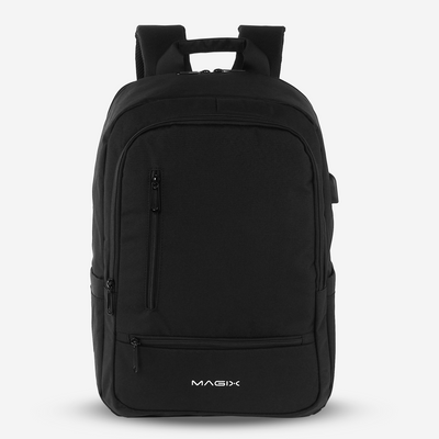 MAGIX 16" Explorer Laptop Backpack with Internal Pocket (BLACK)
