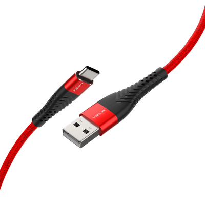 MAGIX 18W USB C Charging Cable 3A , Quick Charge QC 3.0 (RED)