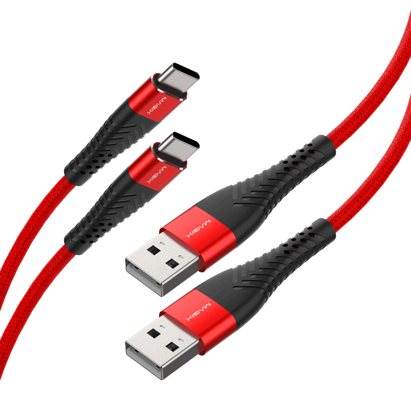 MAGIX 18W USB C Charging Cable 3A , Quick Charge QC 3.0 (RED)