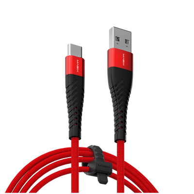 MAGIX 18W USB C Charging Cable 3A , Quick Charge QC 3.0 (RED)