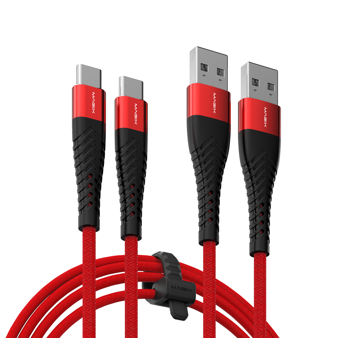 MAGIX 18W USB C Charging Cable 3A , Quick Charge QC 3.0 (RED)