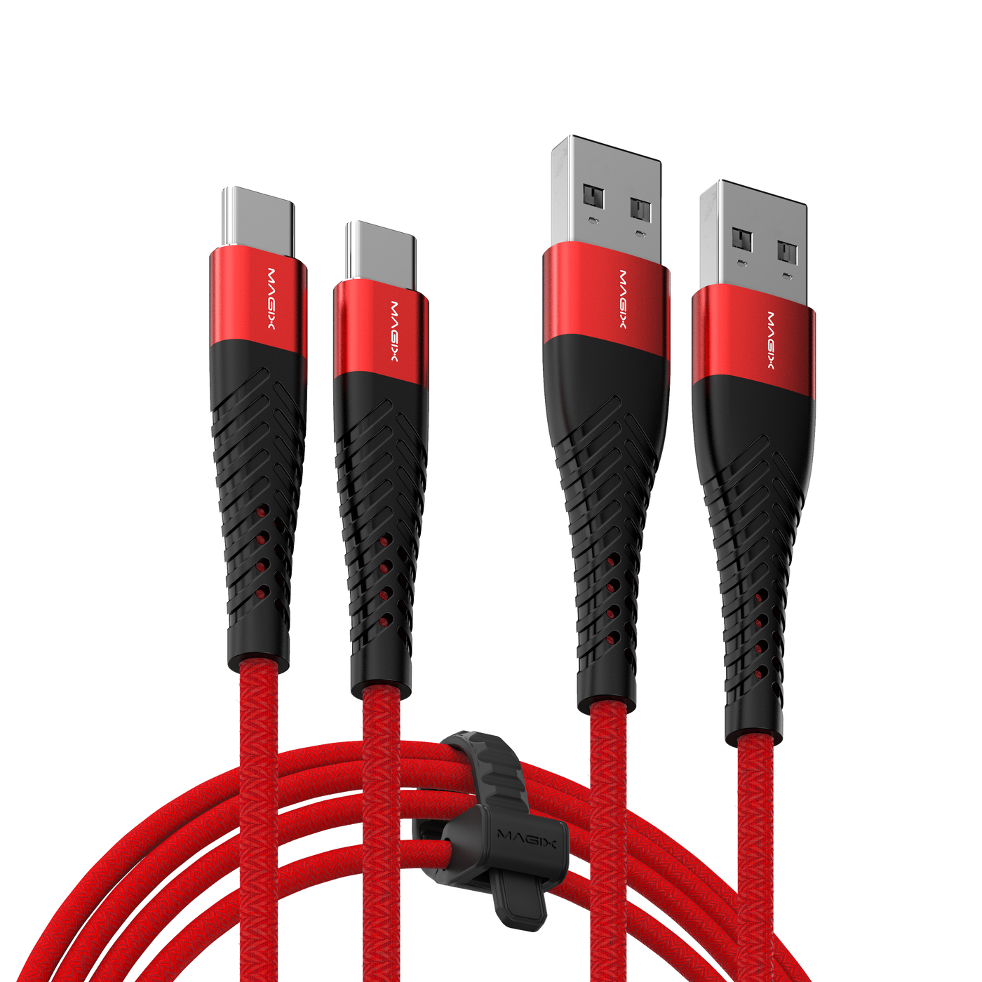 MAGIX 18W USB C Charging Cable 3A , Quick Charge QC 3.0 (RED)