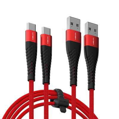 MAGIX 18W USB C Charging Cable 3A , Quick Charge QC 3.0 (RED)