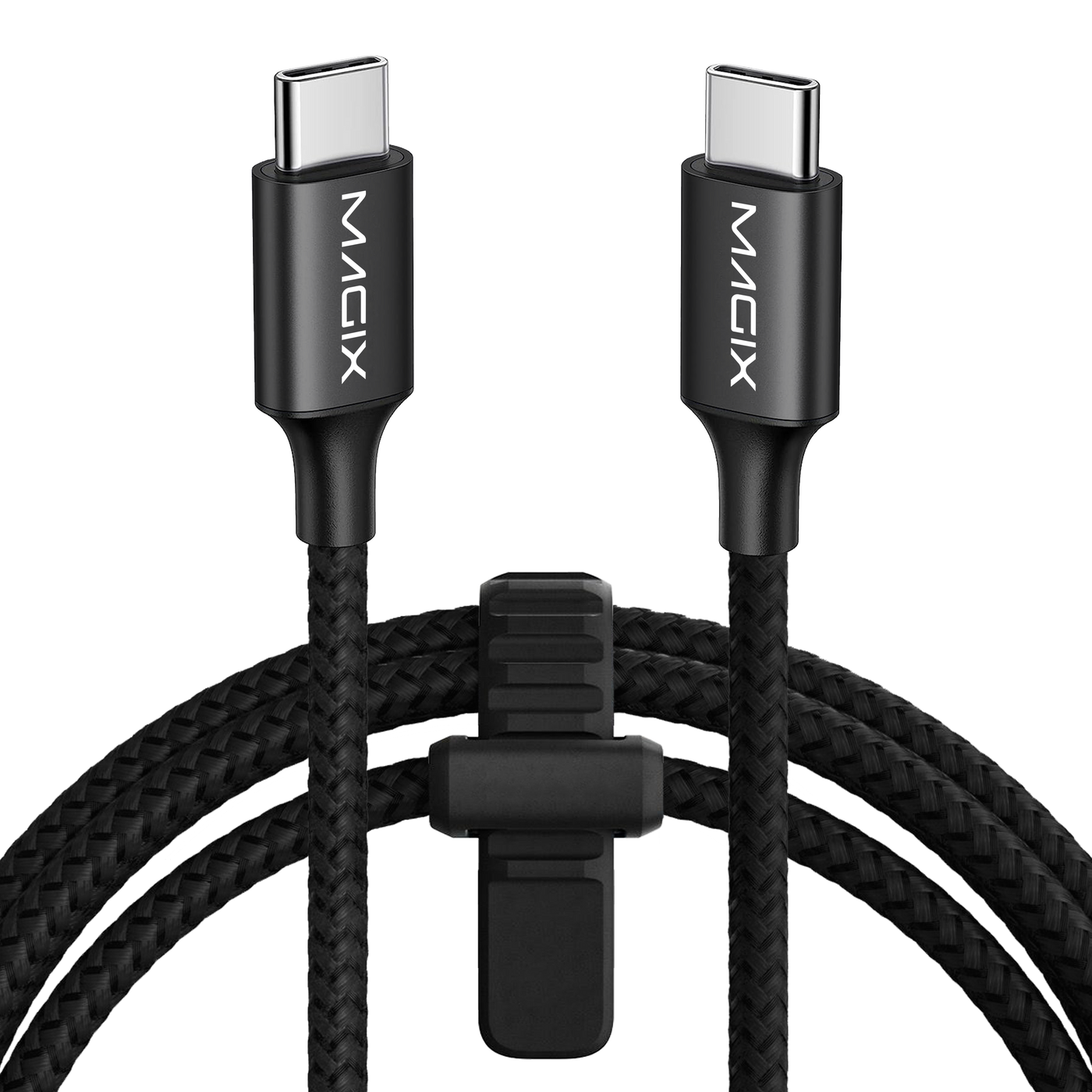 MAGIX 60W USB C to USB C Braided Charging Cable (BLACK)