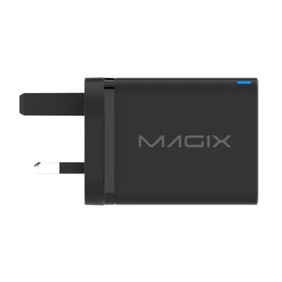 MAGIX 65W 3-Port Plug GaN Charger PD Power Delivery - UK Plug