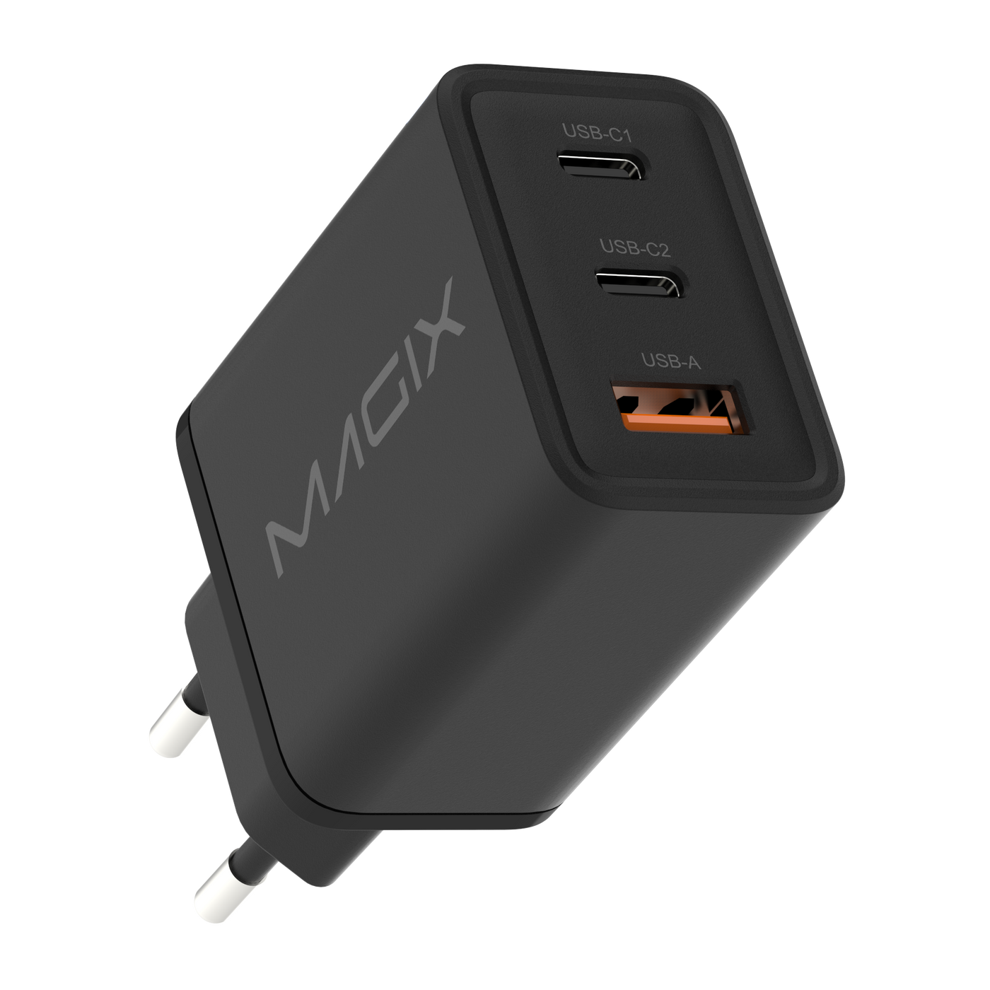 MAGIX 65W 3-Port Plug GaN Charger PD Power Delivery - EUR Plug