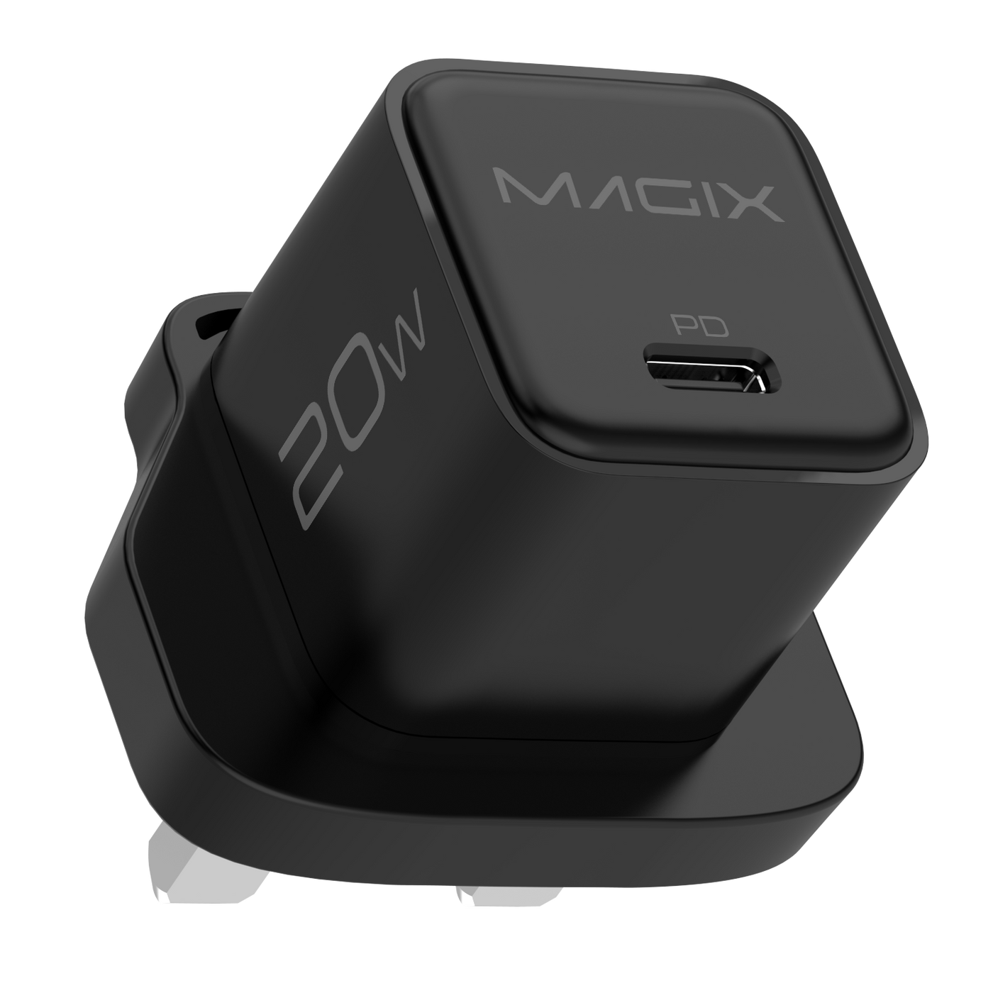 MAGIX 20W NANO GaN Charger PD Power Delivery - UK Plug (BLACK)