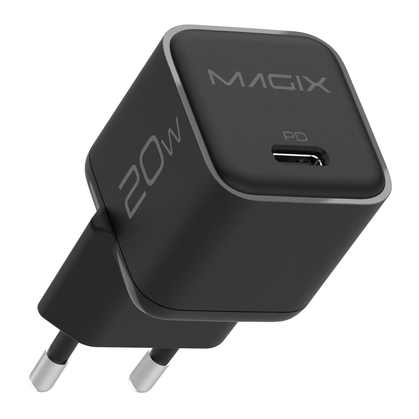 MAGIX 20W NANO GaN Charger PD Power Delivery - EUR Plug (BLACK)