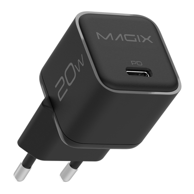 MAGIX 20W NANO GaN Charger PD Power Delivery - EUR Plug (BLACK)