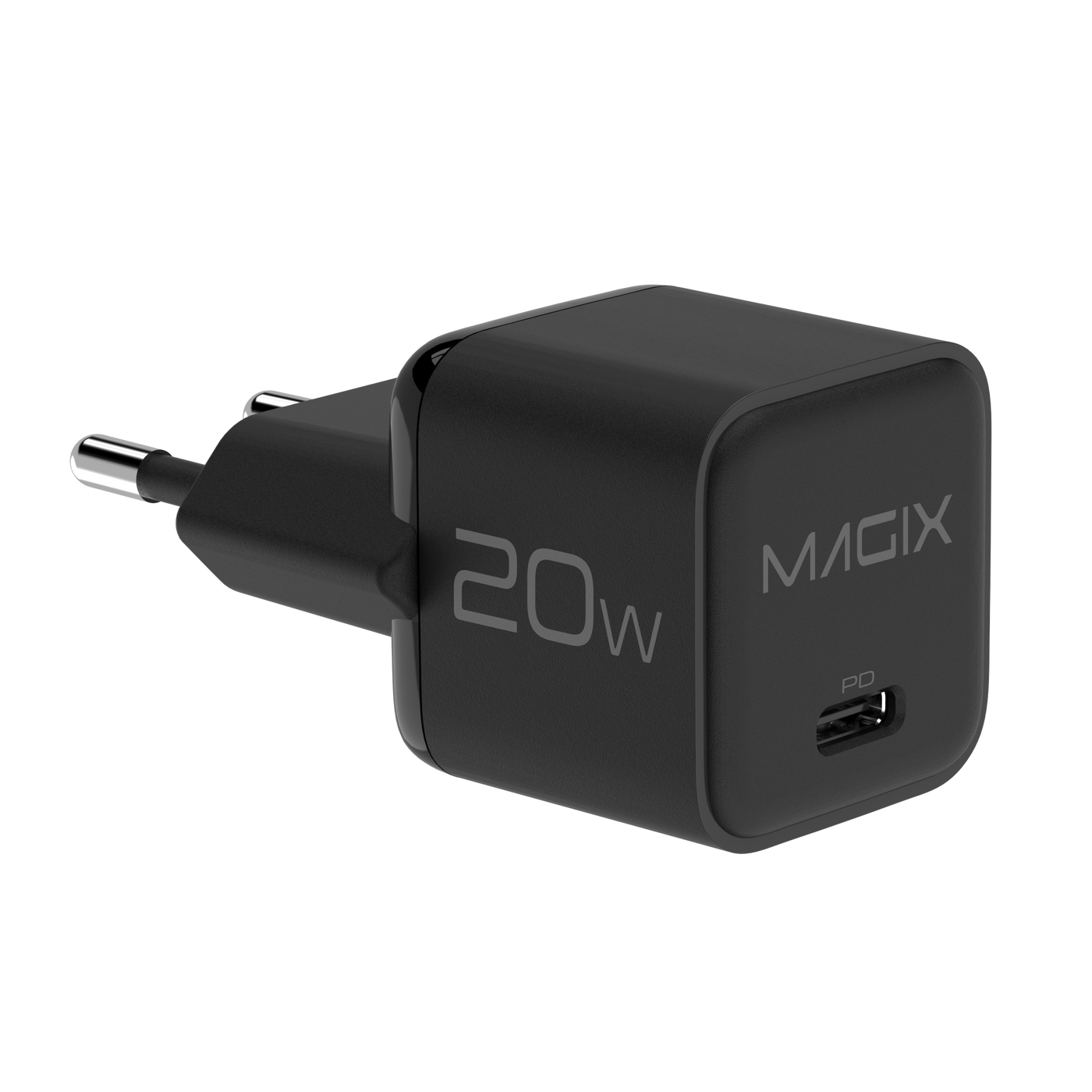 MAGIX 20W NANO GaN Charger PD Power Delivery - EUR Plug (BLACK)