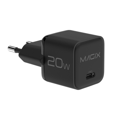 MAGIX 20W NANO GaN Charger PD Power Delivery - EUR Plug (BLACK)