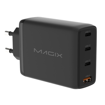 MAGIX 120W 4-Port Plug, GaN Charger PD Power Delivery - EUR Plug