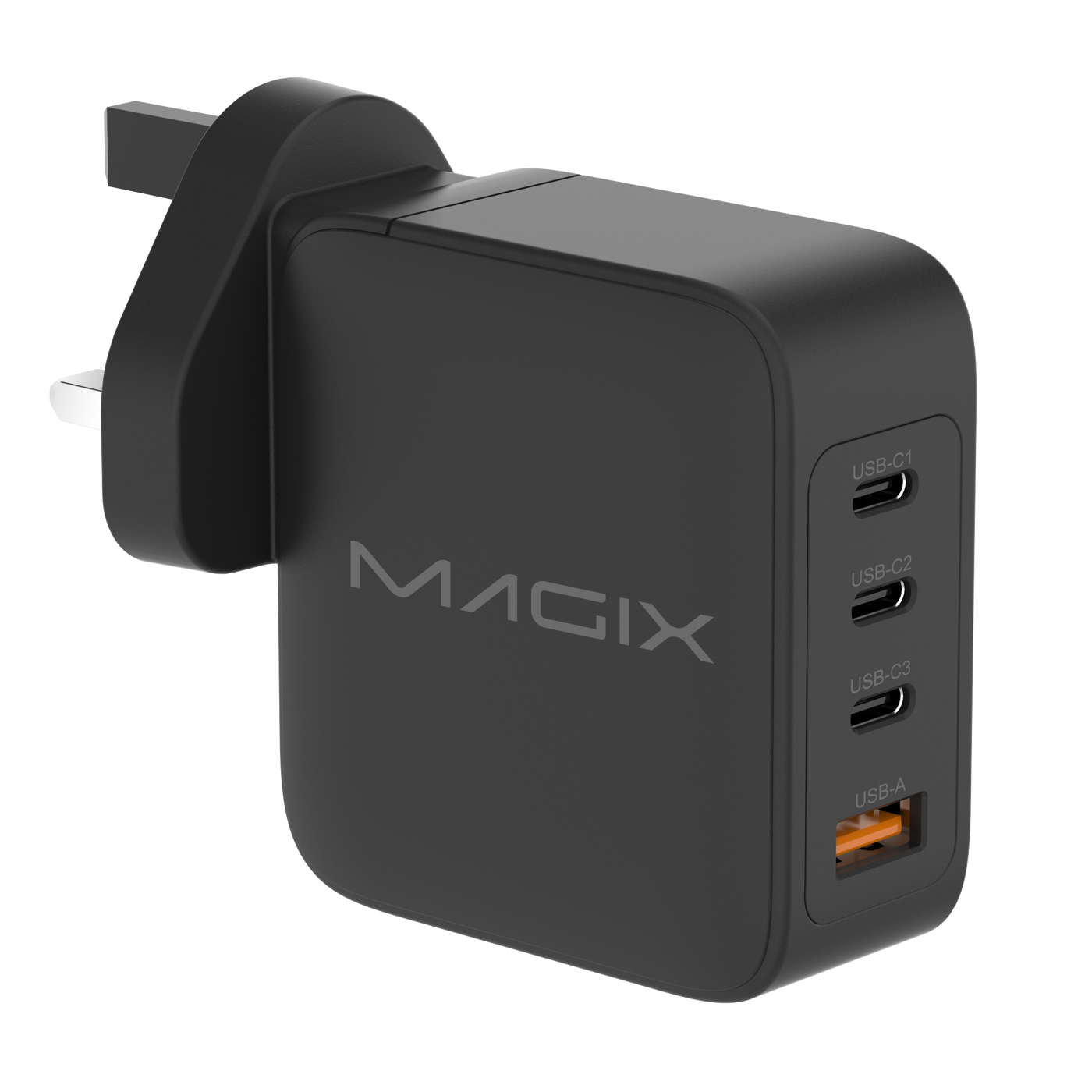 MAGIX 140W 4-Port Plug, GaN Charger PD Power Delivery - UK Plug