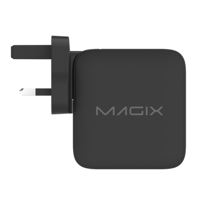 MAGIX 140W 4-Port Plug, GaN Charger PD Power Delivery - UK Plug