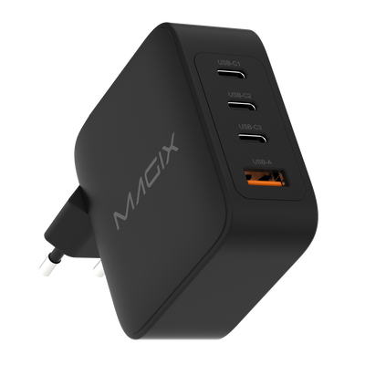 MAGIX 140W 4-Port Plug, GaN Charger PD Power Delivery - EUR Plug