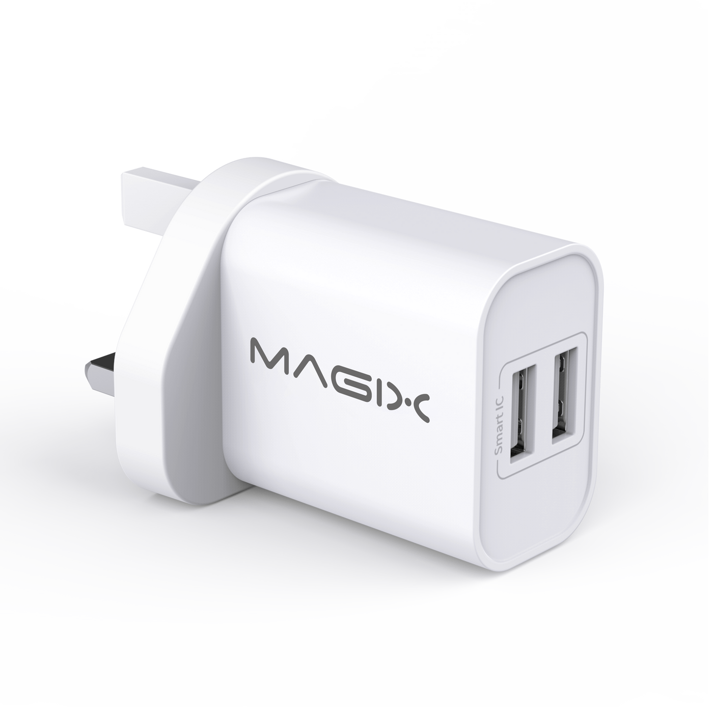 MAGIX 17W Wall Charger, Double USB Port 1A+2.4A - UK Plug